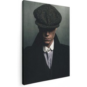 Artaza Canvas Schilderij Engelse Gangster Met Een Pet Uit Jaren 1920 - 60x80 - Foto Op Canvas - Canvas Print