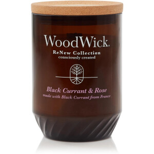 WoodWick ReNew Large Geurkaars - Black Currant & Rose - 75 branduren