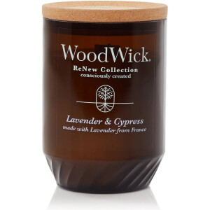 WoodWick ReNew Large Geurkaars - Lavender & Cypress - 75 branduren