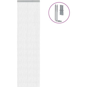 vidaXL - Vliegengordijn - kettingen - 56x202 - cm - aluminium