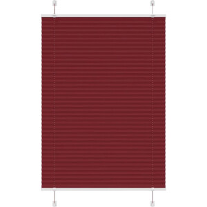 vidaXL - Plissé - rolgordijn - 85x150 - cm - stofbreedte - 84,4 - cm - bordeauxrood