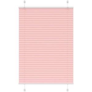 vidaXL - Plissé - rolgordijn - 95x100 - cm - stofbreedte - 94,4 - cm - polyester - roze