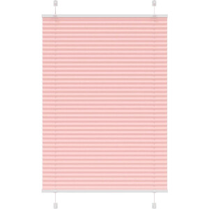 vidaXL - Plissé - rolgordijn - 100x100 - cm - stofbreedte - 99,4cm - polyester - roze