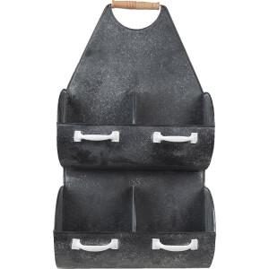 Clayre & Eef Wandrek 35x41x66 cm Grijs Wit Metaal