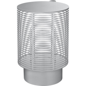 Olea Windlicht Silver | Grijs | Staal