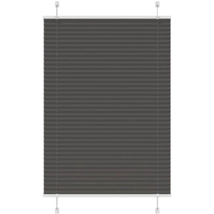 vidaXL - Plissé - rolgordijn - 90x150 - cm - stofbreedte - 89,4 - cm - polyester - zwart