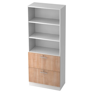 SIGNA G 7300 RE - Wit/Walnoot Rail handvat (kunststof)