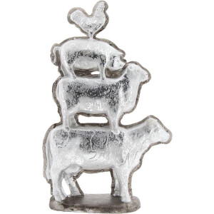 Clayre & Eef Beeld Dieren 30x8x47 cm Grijs Polyresin Dieren Woonaccessoires