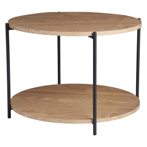 Lina houten salontafel naturel - Ø 55 cm