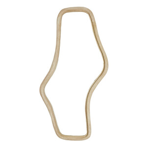 Light & Living Organische Spiegel 'Celano' Mangohout, 121 x 62cm