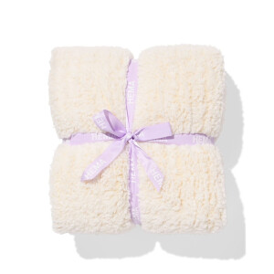 HEMA HEMA Plaid 130x150cm Teddy Strepen Wit (wit)