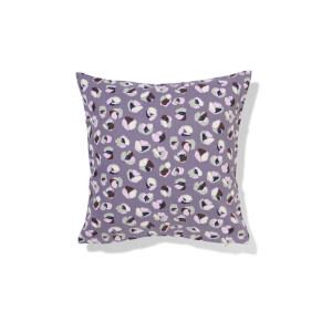 HEMA HEMA Kussenhoes 40x40cm Katoen Bloemen Paars (multi)