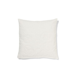 HEMA HEMA Kussenhoes 50x50cm Katoen Doorgestikt Wit (wit)