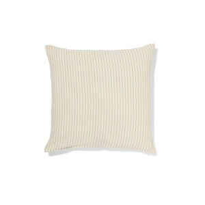 HEMA HEMA Kussenhoes 50x50cm Katoen Strepen Bruin (bruin)