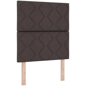 vidaXL - LED - Hoofdbord - Lichtgrijs - 80 - cm - Stof
