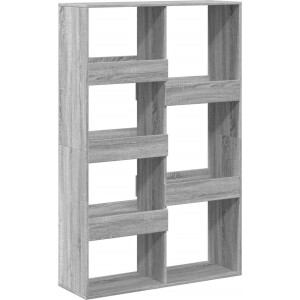 vidaXL - Boekenkast - 100x33x155,5 - cm - bewerkt - hout - grijs - sonoma - eiken