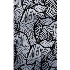 Decoratie plakfolie meubelfolie Balea silver 45cm x 1,5m zelfklevend - Decoratiefolie - Plakplastic - Raamfolie - zilverblauw