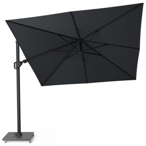 Platinum Zweefparasol Challenger Premium T2 Jet Black 300 x 300 cm