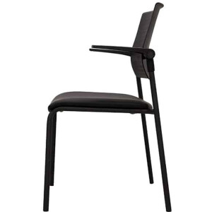 Conferentiestoel Serie 118 met blauwe pu zitting
