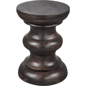WOOOD Jonah Bijzettafel - Hout - Donkerbuin - 42x30x30