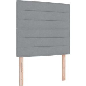 vidaXL - Boxspring - bed - met - matras - Lichtgrijs - 80 - x - 200 - cm - Stof