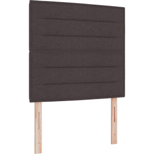 vidaXL - Boxspring - bed - met - matras - Donkerbruin - 120 - x - 200 - cm - Stof