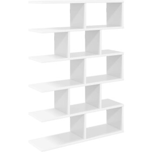 vidaXL - Wandplank - Wit - 70 - x - 20 - x - 100 - cm - Bewerkt - hout