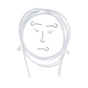 HEMA HEMA Gordijnenset Spiraal 2.5m (wit)