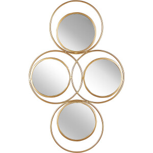 BELIANI LESCAR - Wandspiegel - Goud - IJzer