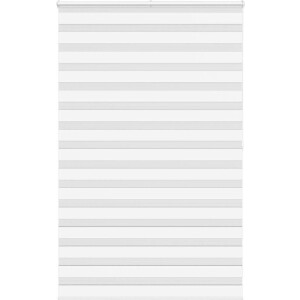 vidaXL - Zebra - rolgordijn - 140x200 - cm - stofbreedte - 135,9cm - polyester - wit