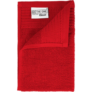 The One Towelling Classic Gastendoek - 30 x 50 cm - Kleine handdoek - Hoge vochtopname - 100% Gekamd katoen - Rood