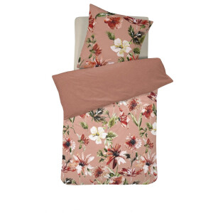 DE - Cinderella Dekbedovertrekset katoen 155x220 / 80x80 cm cleo soft terra