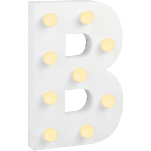 Verlichting | LED Letter | Letter B | Afmeting: 16x11cm