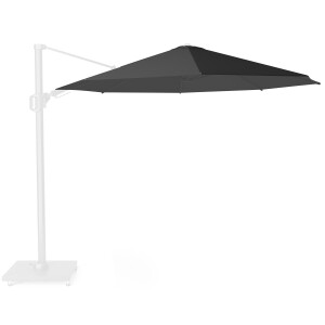 Zweefparasoldoek Platinum Challenger T2 Premium   350cm rond (Faded black)