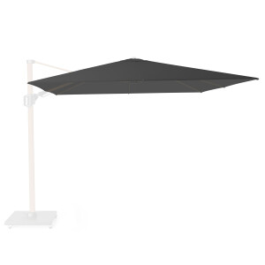 Zweefparasoldoek Platinum Challenger T2 Premium   300x300cm (Faded black)