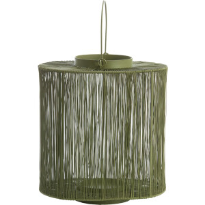 Light&living Lantaarn 28x20x30 cm BANJO olijf groen