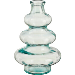 Mica Decorations Bloemenvaas Sira - transparant glas - D14,5 x H22 cm - vaas - sierlijk model