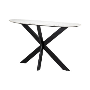 Richmond Sidetable 'Trocadero' wit marmer 132 x 35cm