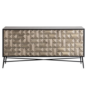 Richmond Dressoir 'Tetro' 160cm, kleur Zilver