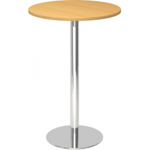 hjh OFFICE PRO Bistro H80R C - Systeem conferentietafel Beuken / Chroom