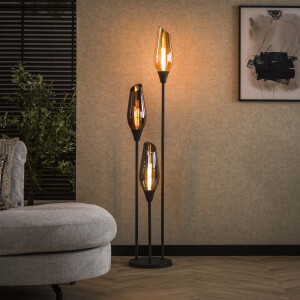 LifestyleFurn Vloerlamp 'Jenson' Gemixt glas, 168cm hoog