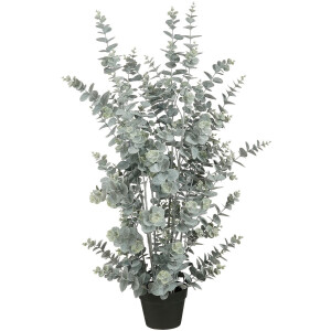 Mica Decorations Eucalyptus Kunstplant in Pot - H113 x Ø40 cm - Groen
