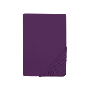 Biberna Jersey hoeslaken (Violet, 180-200 x 200 cm)