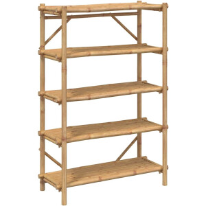 vidaXL - Rek - 5-laags - 100x40x150 - cm - bamboe