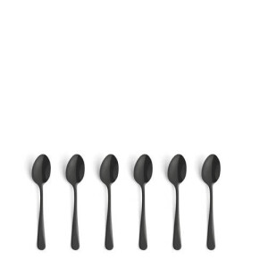 Amefa theelepels Austin zwart (set van 6) (6 pers) (18/0)