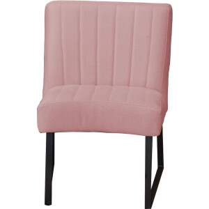 Eetkamerstoel - Hengelo - geschikt voor ronde tafel - stof Element lichtroze 18