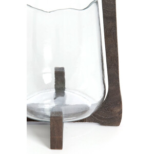 Light & Living - Windlicht ANOSY - Ø21.5x35cm - Bruin