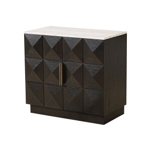 Richmond Dressoir 'Claremont' Eiken en travertin, 85cm