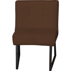 Eetkamerstoel - Amsterdam - geschikt voor ronde tafel - stof Element donkerbruin 25