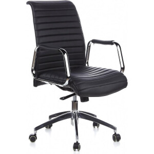 hjh office Aspera10 - Bureaustoel - Nappaleder - Zwart